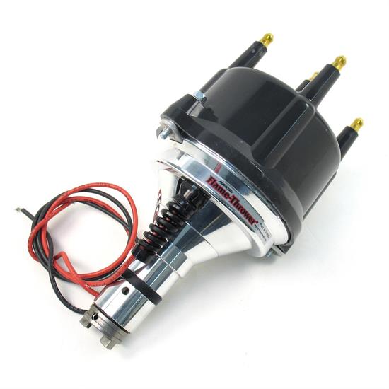 PerTronix D186810 Flame-Thrower Distributor, VW Type 1, Black Cap