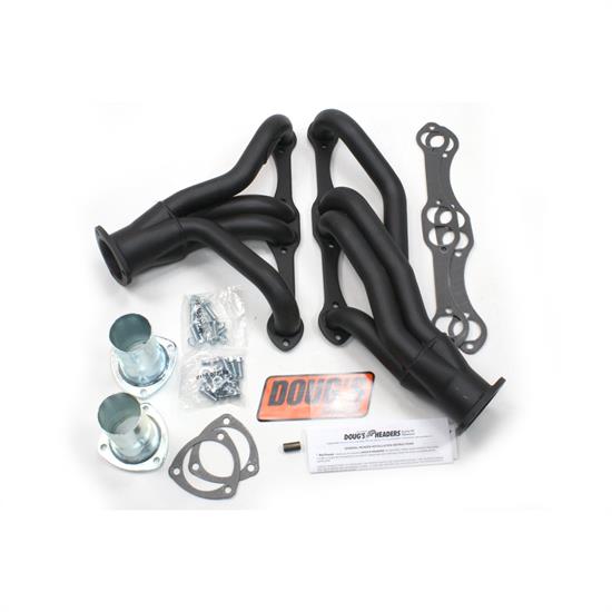 Doug's Headers D305-B Shorty Header, 1-5/8 In, 1964-94 GM, Black