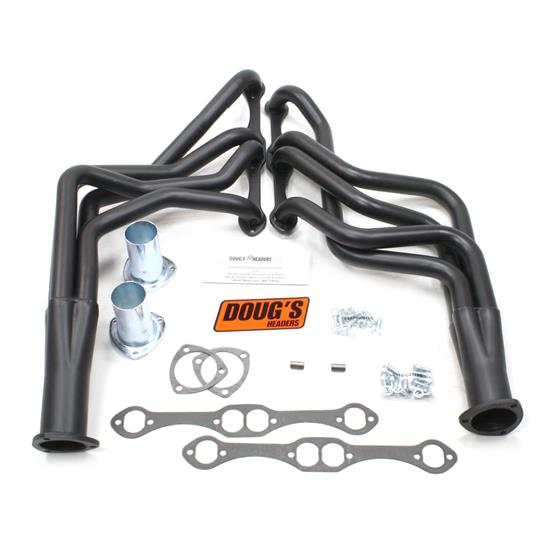 Doug's Headers D308-B Full Length Header, 1-5/8 In, 1964-89 GM, Black