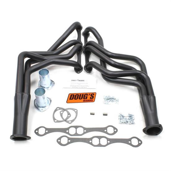 Doug's Headers D308-B Full Length Header, 1-5/8 In, 1964-89 GM, Black