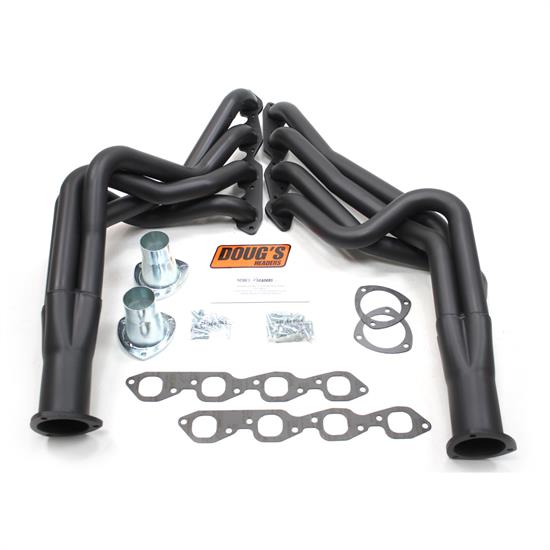 Doug's Headers D325-B Full Length Header, 2 In, 68-72 Chevelle, Blk
