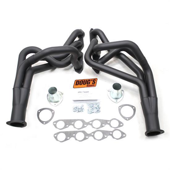 Doug's Headers D331-B Full Length Header 2-1/8 In, 68-72 Chevelle, Blk