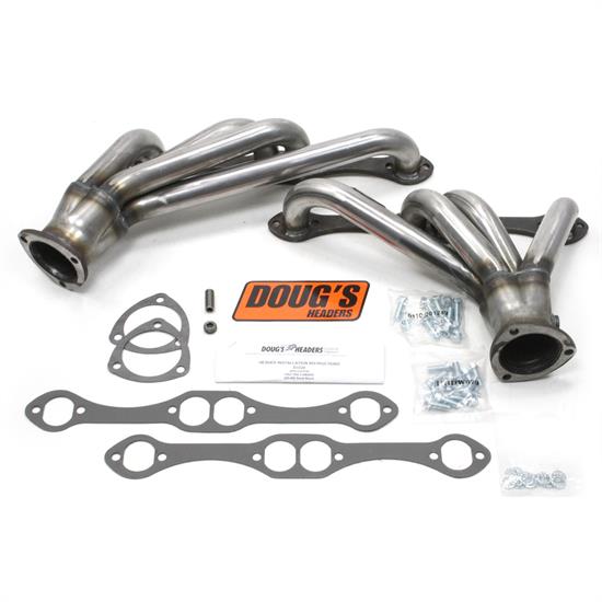 Doug's Headers D3320-R Shorty Header, 1-5/8 In, 82-92 Camaro, Raw
