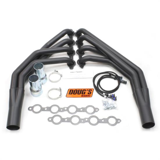 Doug's Headers D3337-B Full Length Header, 1-3/4 In, 67-69 Nova, Blk