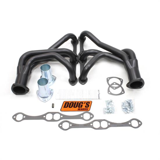 Doug's Headers D350-B Full Length Header 1-5/8 In, 63-74 Corvette, Blk