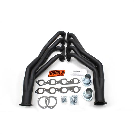 Doug's Headers D354-B Full Length Header, 2 In, 55-57 BBC, Blk
