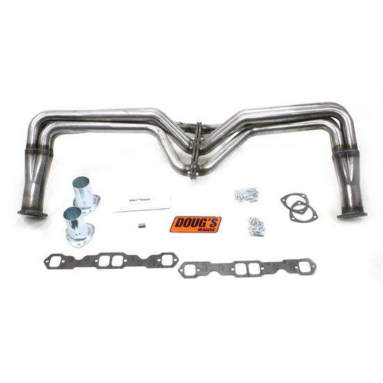 Doug's Headers D355-R Full Length Header, 1-3/4 In, 55-57 SBC, Raw