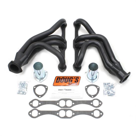 Doug's Headers D356-B Full Length Header, 1-5/8 In, 55-57 SBC, Blk