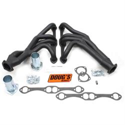 Doug's Headers D357Y-B Tri-Y Header, 1-5/8 In, 55-57 Chevy, Blk