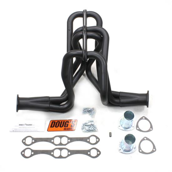 Doug's Headers D358-B Full Length Header, 1-5/8 In, 58-64 SBC, Blk