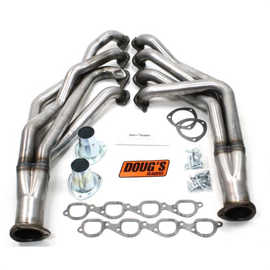 Doug's Headers D359-R Full Length Header, 2-1/8 In, 55-57 Chevy, Raw
