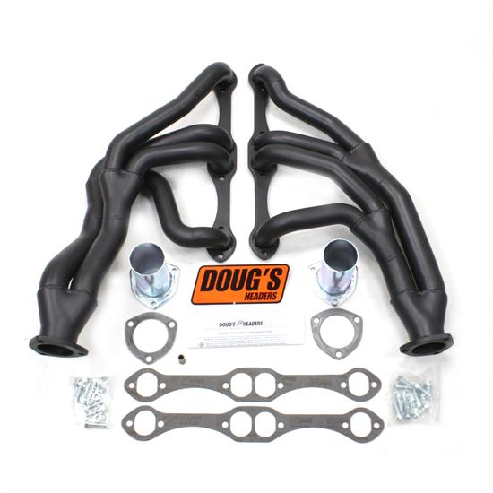 Doug's Headers D367Y-B Tri-Y Header, 62-67 Nova SBC, Black