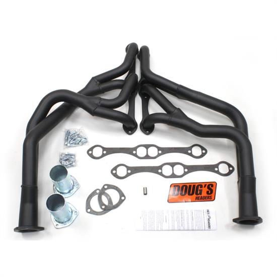 Doug's Headers D375Y-B Tri-Y Header, 1-5/8 In, 67-74 Camaro, Blk