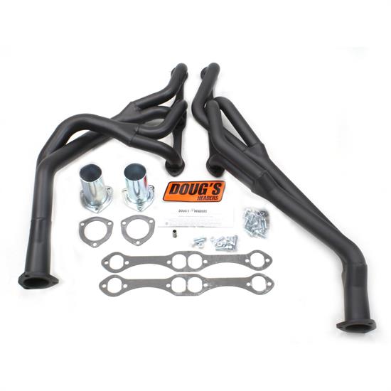 Doug's Headers D376Y-B Tri-Y Header, 1-5/8 In, 67-74 Chevelle, Blk