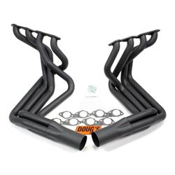 Doug's Headers D381-B Full Length Header 2-1/8 In, 63-82 Corvette, Blk