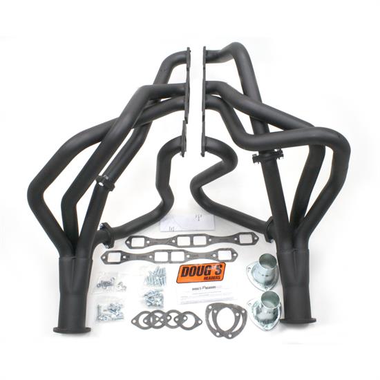 Doug's Headers D440-B Full Length Header, 2 In, 62-65 Mopar BB, Blk