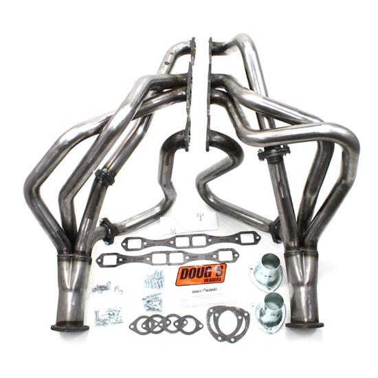 Doug's Headers D440-R Full Length Header, 2 In, 62-65 Mopar BB, Chr