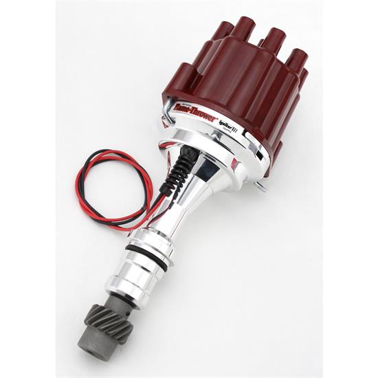 PerTronix D7110801 Flame-Thrower Ignitor III Distributor, Olds V8, Red