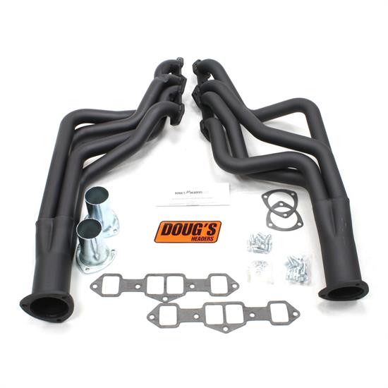 Doug's Headers D743-B Full Length Header, 1-7/8 In, 65-75 Cutlass, Blk