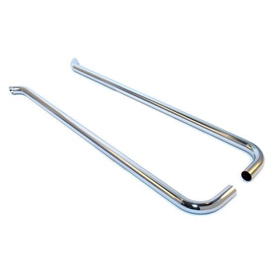 Patriot Exhaust H1270 Low-Line Lake Pipe Slant Style Chrome, 2 x 70