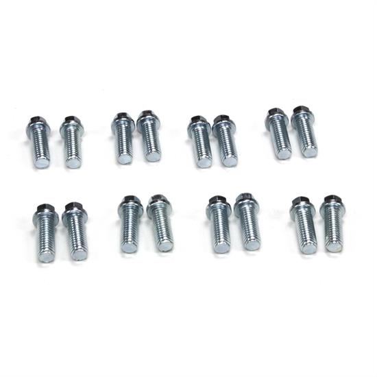 Patriot Exhaust H7974 Zinc Plated Header Bolts, 3/8-16 x 1, 16