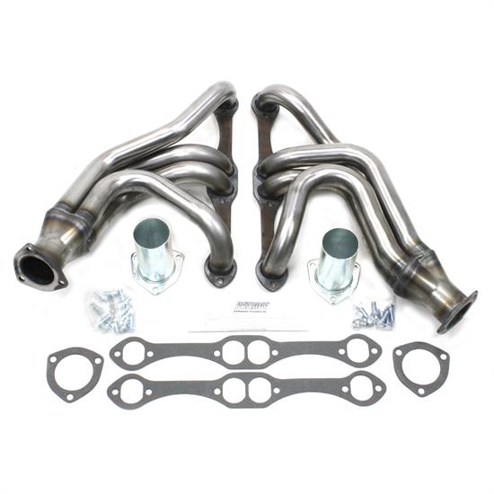 Patriot Exhaust H8055 Tri-5 Header, 55-57 SBC, Raw, 1-5/8 Inch