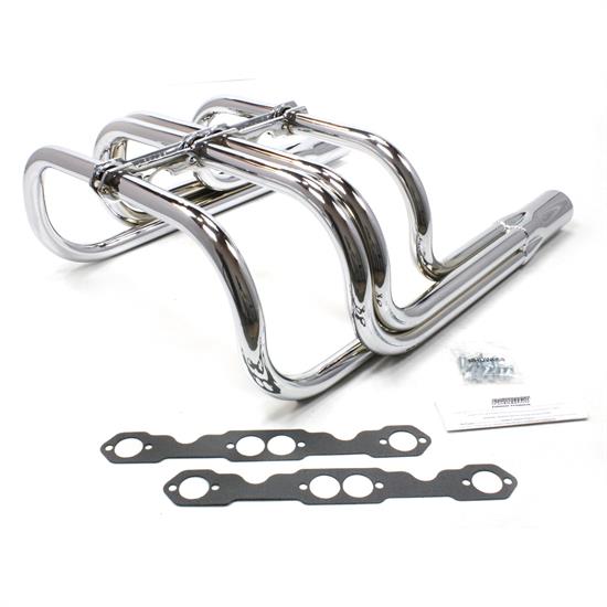 Patriot Exhaust H8060 Roadster Header, Street Rod, T-Bucket, Chrome
