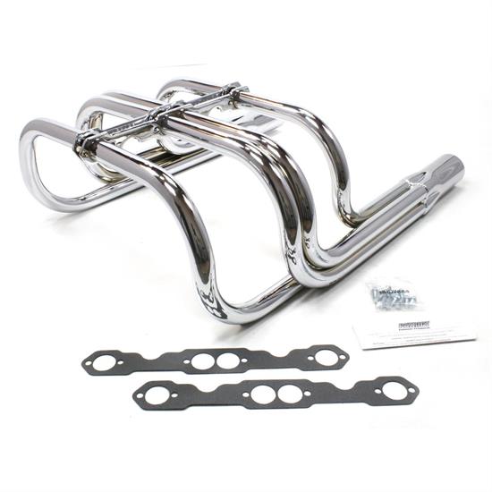 Patriot Exhaust H8060 Roadster Header, Street Rod, T-Bucket, Chrome