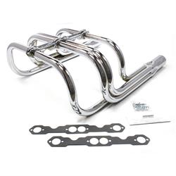 Patriot Exhaust H8060 Roadster Header, Street Rod, T-Bucket, Chrome
