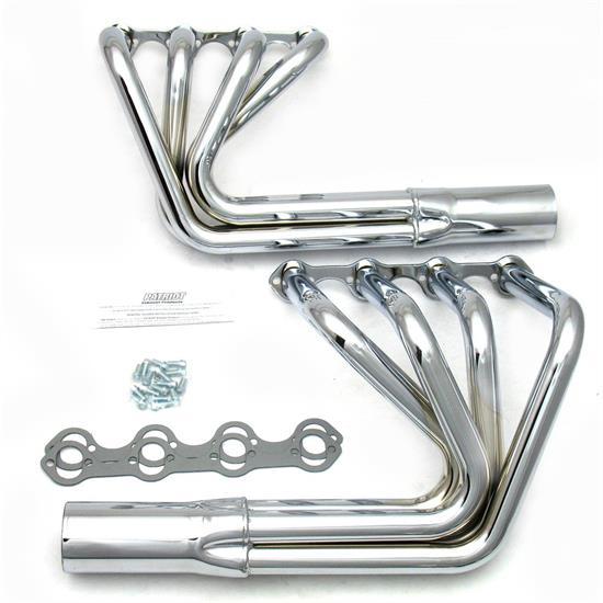 Patriot Exhaust H8470 Roadster Header, Street Rod, SBF, Chrome