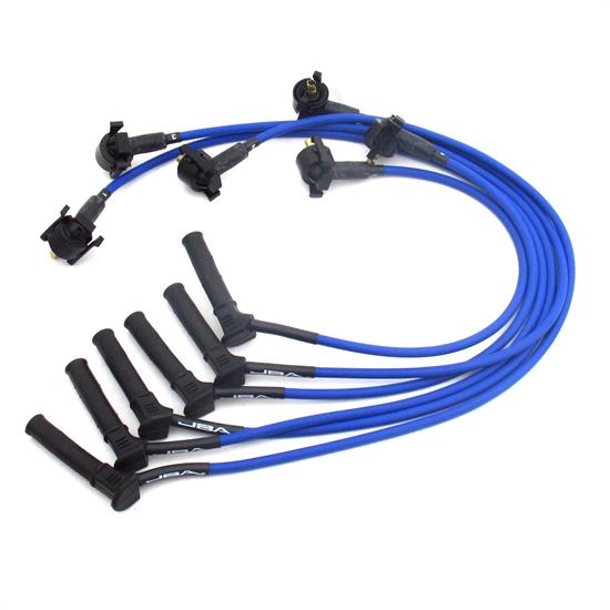 JBA PerFormance Exhaust W06759 Ignition Wires, 01-10 Ford Blue