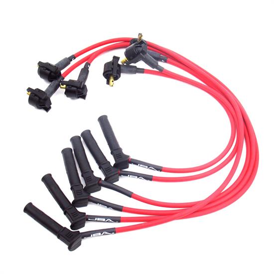 JBA PerFormance Exhaust W0675 Ignition Wires, 01-10 Ford Red