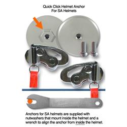 HANS AK1142-2 Quick Click for SA Helmet