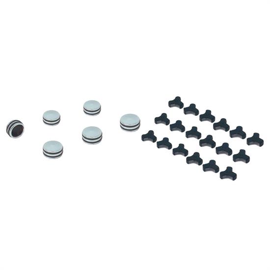 Spectre 14085 Billet O-Ring Bolt Caps, 1/2 Inch, 12-13mm