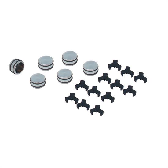 Spectre 14185 Steel O-Ring Bolt Caps, 9/16 Inch, 14mm