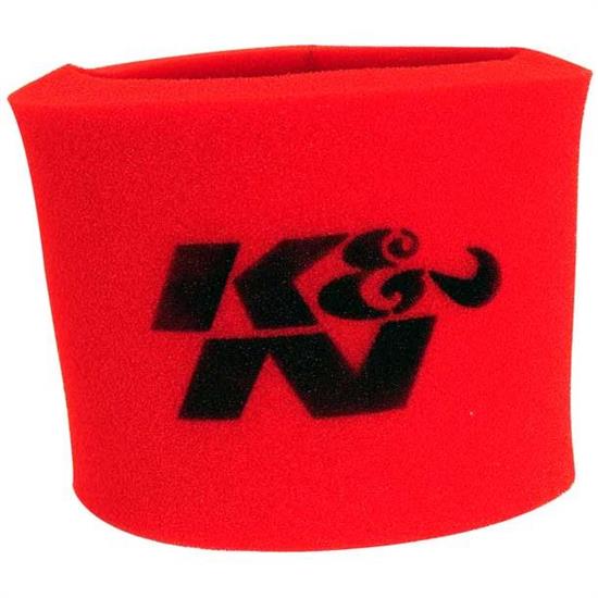 K&N 25-3490 Airforce Air Filter Foam Wrap, 6in Tall, Red