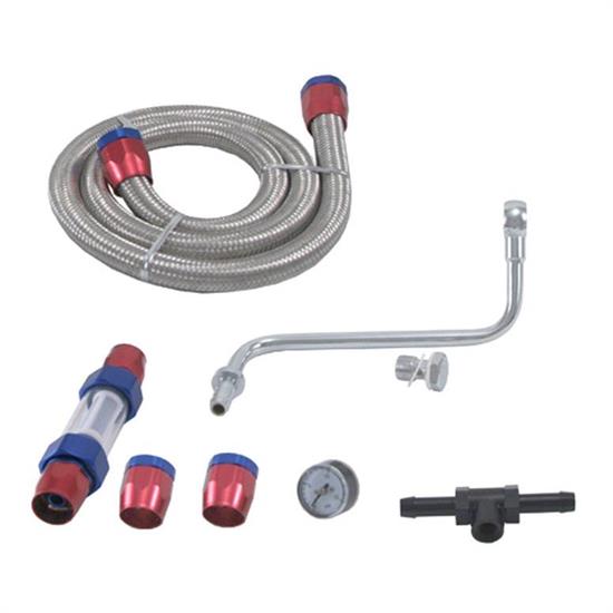 Spectre 2990 Holley Fuel Unit Line Kit, Holley 4160, 1/8 In Gauge Port