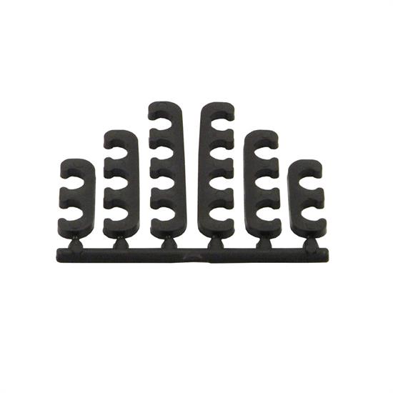 Spectre 4238 Spark Plug Wire Loom/Separator Kit, Silicone, Black, 8mm