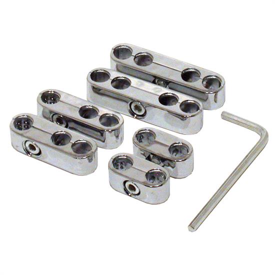 Spectre 4245 Pro Ignition Wire Separator Kit, Chrome, 8/8.8mm