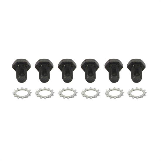 Spectre 4696 Flexplate Bolts, 7/16-20 Thread x 3/4 Inch, Chevy, Set/6