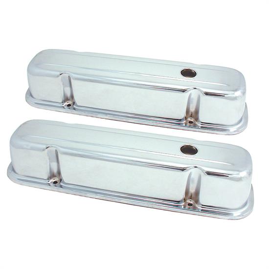 Spectre 5272 Chrome Valve Covers, Pontiac 301-455