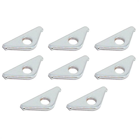 Spectre 5324 Valve Cover Hold-Down Tabs, Steel, Chrome, Set of 8