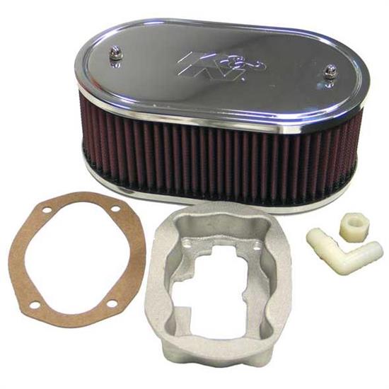 K&N 56-1020 Air Filter Custom Racing Assemblies, 3.25 Tall, Red, Oval