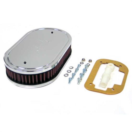 K&N 56-1070 Air Cleaner Assemblies, 1.75in Tall, Red, Oval