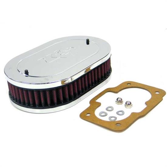 K&N 56-1110 Air Cleaner Assemblies, 1.75in Tall, Red, Oval