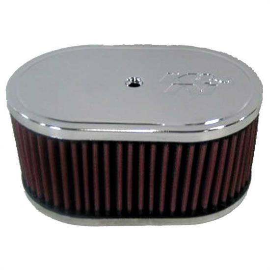 K&N 56-1350 Air Filter Assembly, 3.25in Tall, Red, Oval