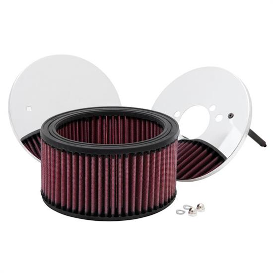 K&N 56-1410 Air Filter Assembly, 3.25in Tall, Red, Round
