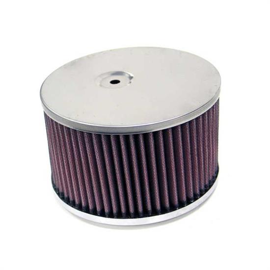 K&N 56-1520 Air Filter Assembly, 3.5in Tall, Red, Round