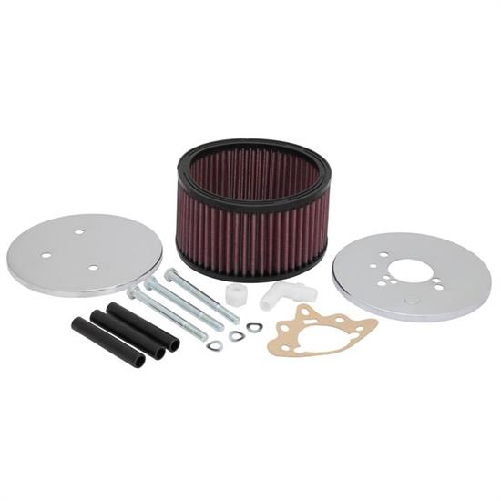 K&N 56-1622 Air Filter Assembly, 3.25in Tall, Red, Round