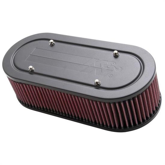 K&N 56-1770-2 Air Filter Assembly, 3.25in Tall, Red, Oval